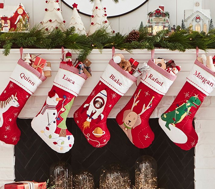 Quilted Christmas Stocking Collection | Pottery Barn Kids | Pottery Barn (US)