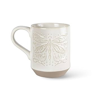 Fringe Studio New York Stoneware Mug, DRAGONFLY 3.25" DIA. X 4.25" H, 12 FL.OZ, Juliana Tipton Co... | Amazon (US)