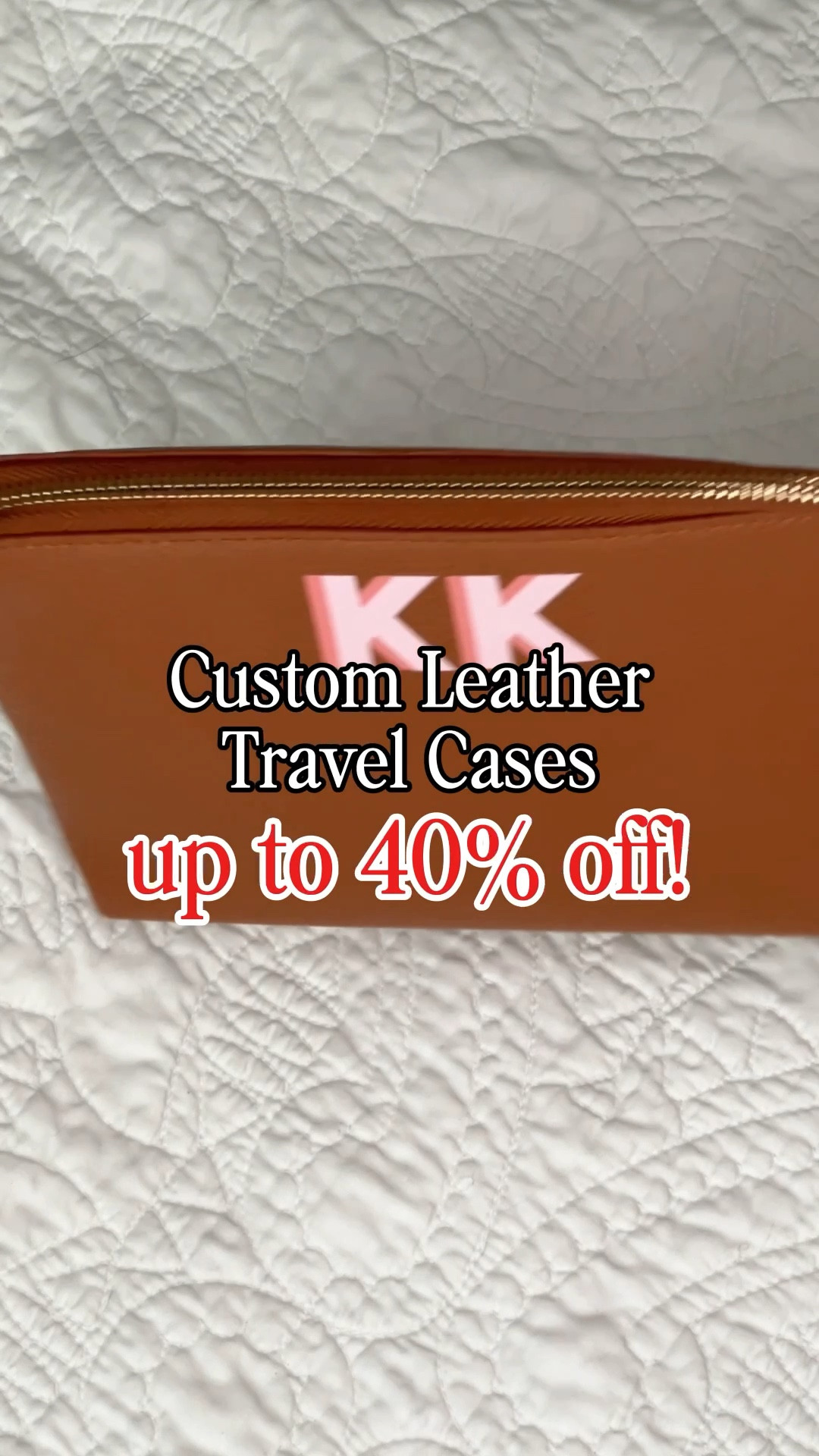 My favorite monogrammed leather travel cases are up to 40% off right now! They would make such great gifts for any woman in your life, especially those that love to travel!

#LTKCyberWeek #LTKTravel #LTKGiftGuide