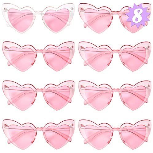 xo, Fetti Bachelorette Heart Sunglasses Set - Pink Bach Party Decoration - Gifts For Bride ,  | Amazon (US)