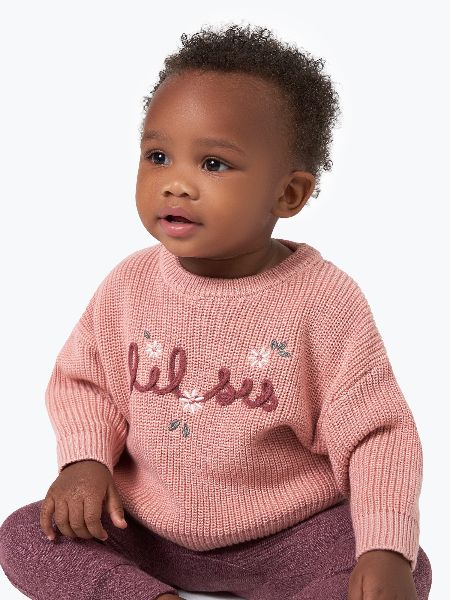 Modern Moments by Gerber Baby Girl Sibling Matching Sweater, Sizes 0/3 Months - 24 Months - Walma... | Walmart (US)