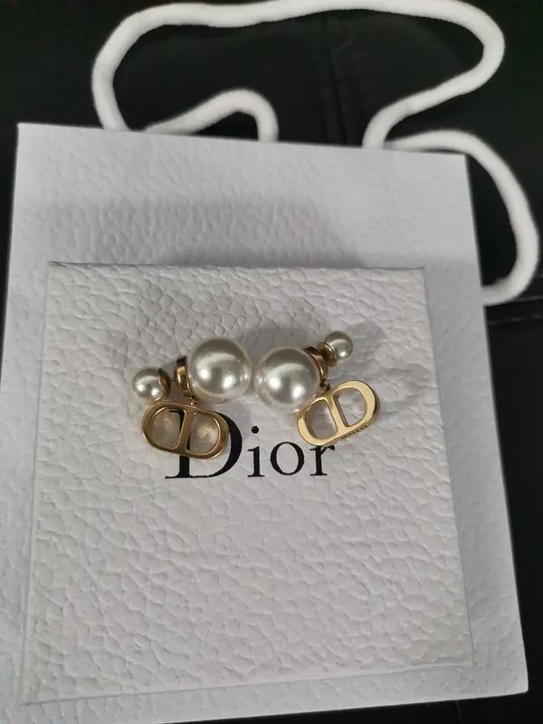 Dupe Dior Diamond Necklace Letter CD Necklaces Fashion Designer Earrings With Gift Box | DHGate