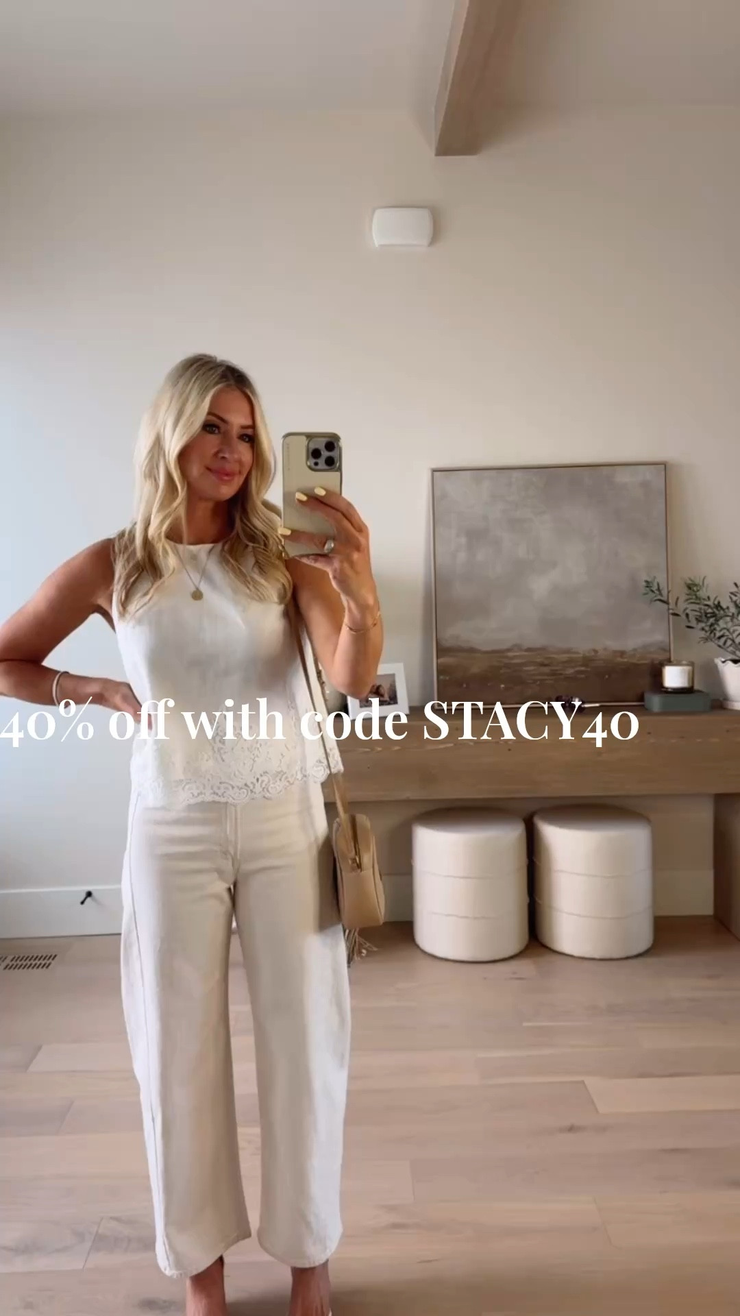 The prettiest linen shirt with details 
Vici 
True to size 
Summer outfit idea 
White jeans 


#LTKSeasonal #LTKSaleAlert #LTKootd