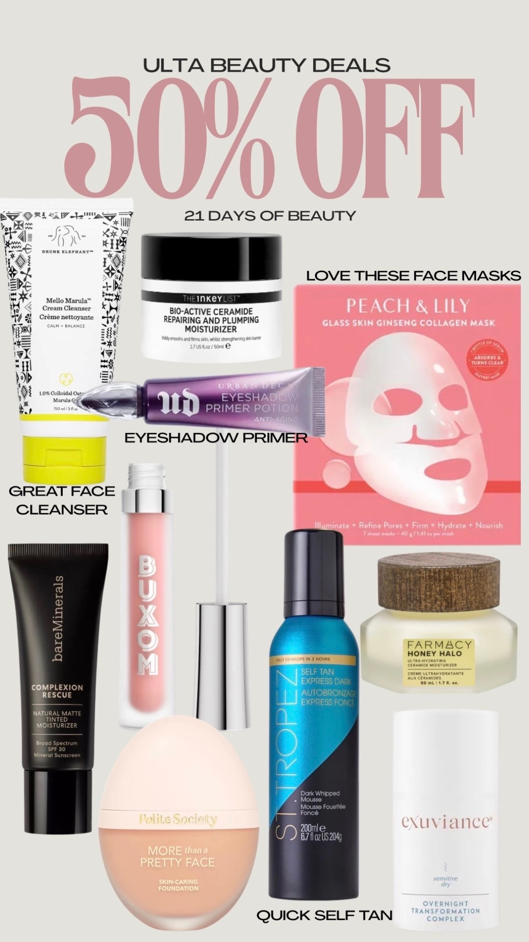 Ulta 50% off deals

#LTKSaleAlert #LTKBeauty