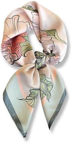 PoeticEHome 100% Pure Mulberry Silk Square Scarf 27"x27" Women Neckerchief Headscarf Gift Packed | Amazon (US)