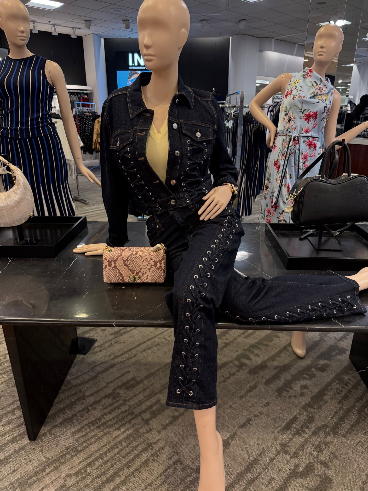 Such a fun denim set! I can see myself wearing it together or separately! @Macys 

#LTKSpringSale #LTKSaleAlert