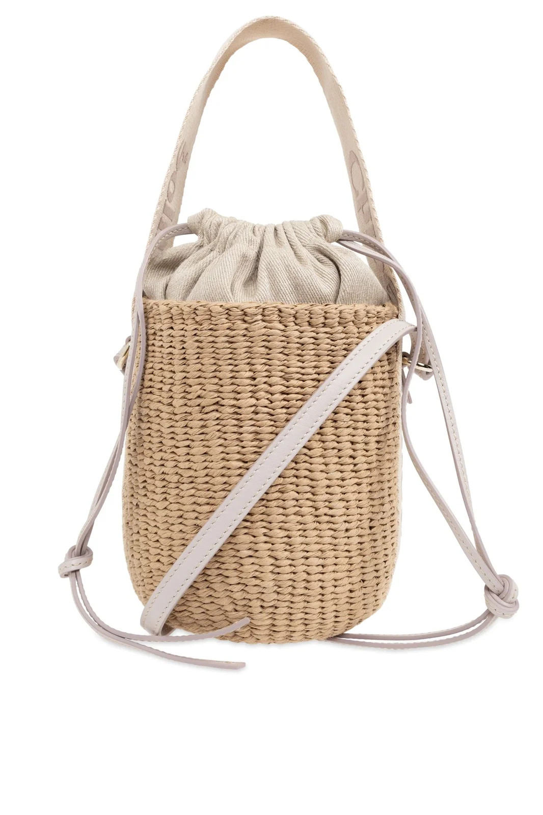 Chloé Woody Drawstring Small Basket Bag | Cettire Global