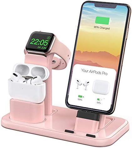 Amazon.com: BEACOO 3 in 1 Charging Stand Compatible with iWatch Series 6/5/4/3/2/1, AirPods Pro 1... | Amazon (US)