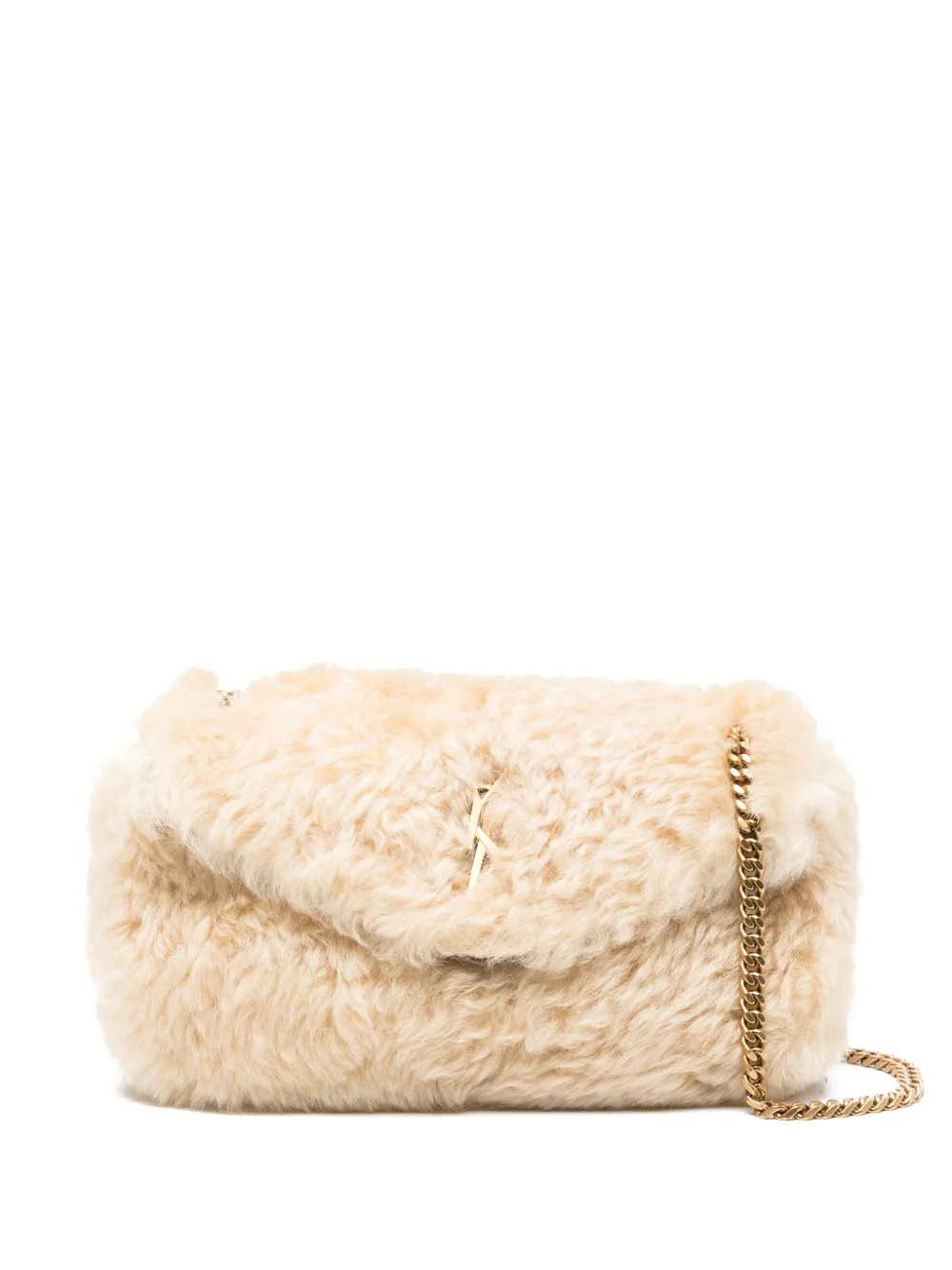 Saint Laurent Calypso Shearling Shoulder Bag  - Farfetch | Farfetch Global