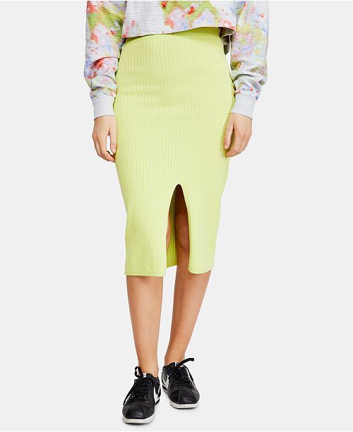 Free People Skyline Midi Sweater Skirt & Reviews - Skirts - Juniors - Macy's | Macys (US)