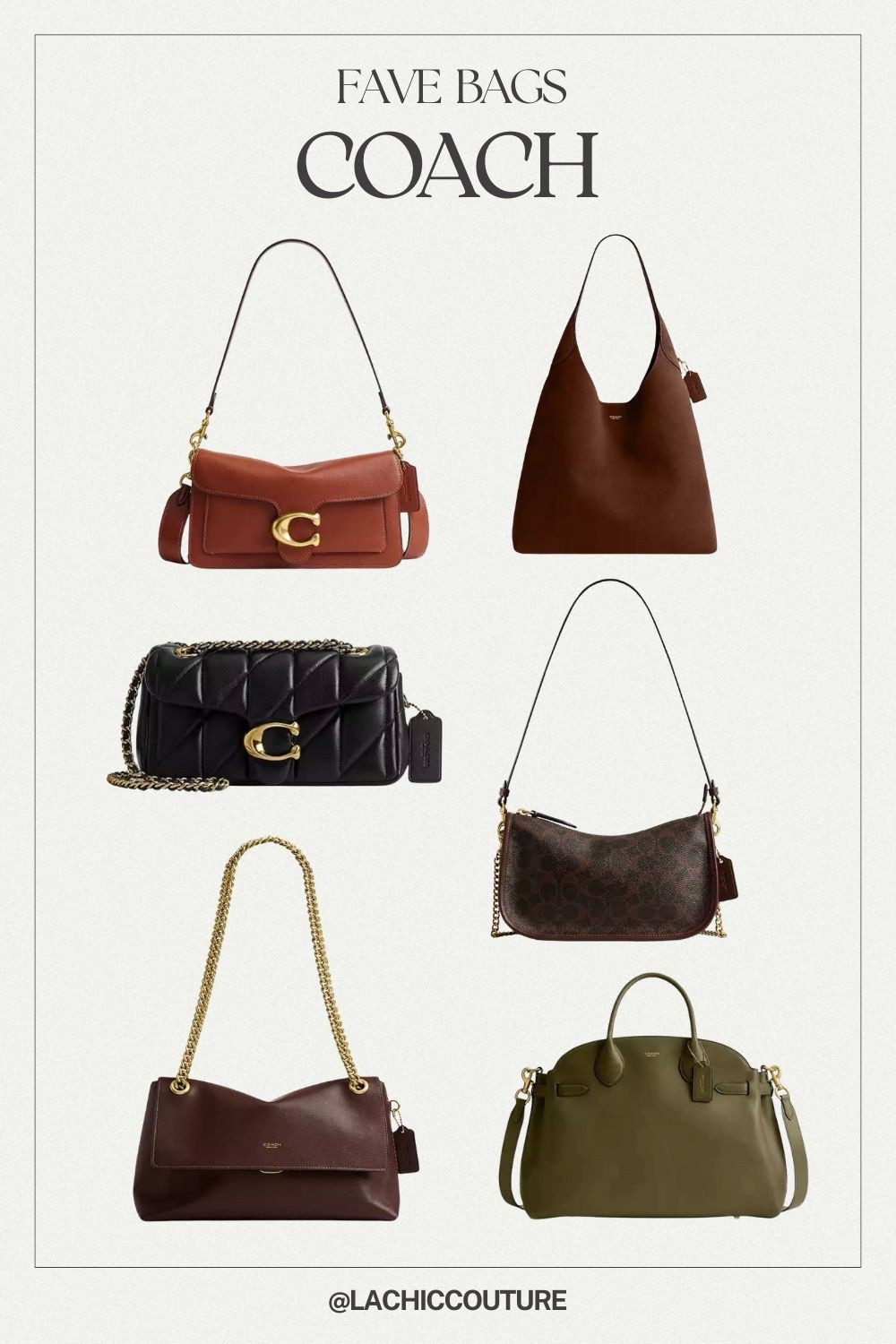 Trendiest Bags from Coach for Women 2026 #coach #lachiccouture 

#LTKootd #LTKSeasonal #LTKgrwm