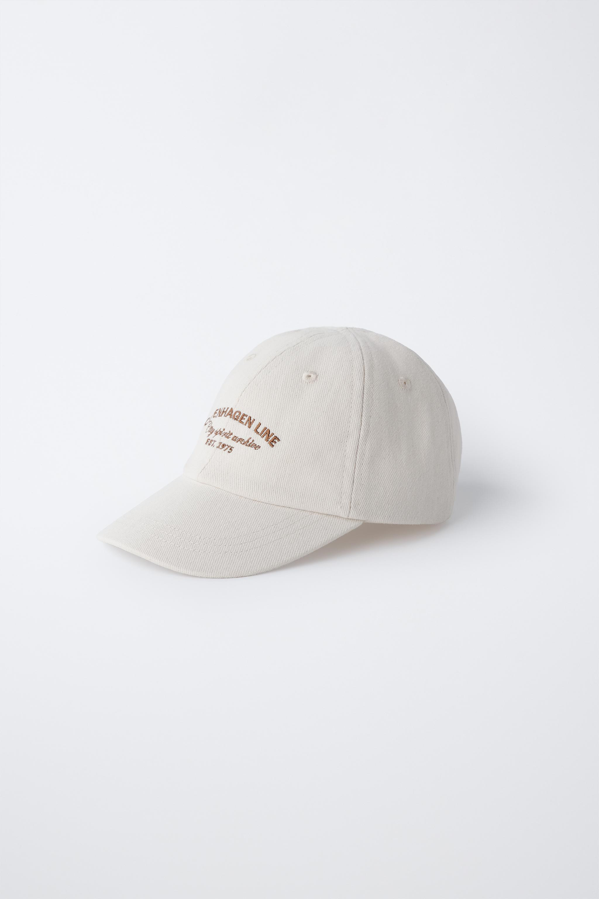 EMBROIDERED TEXT CAP | Zara UK