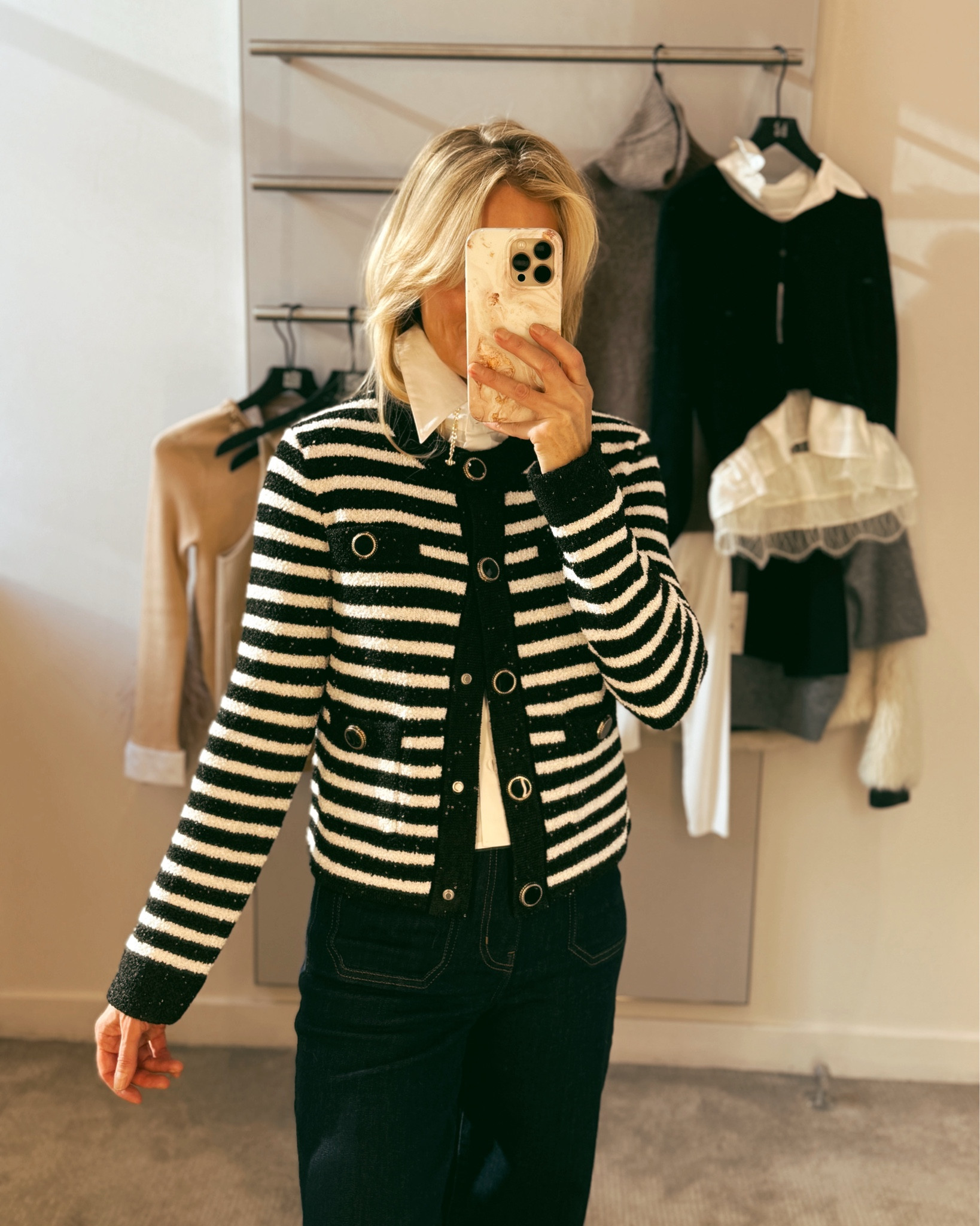 This sweater is a truly special piece that does all the heavy lifting for you. Simply style it with a white shirt and jeans and you’re ready to go.

This is one of those versatile pieces you’ll reach for again and again!

#LTKSeasonal #LTKOver40 #LTKgrwm