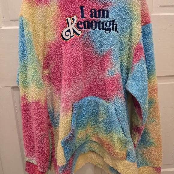 Mattel Barbie Tie-Dye Fleece Hoodie I AM KENOUGH XL | Poshmark