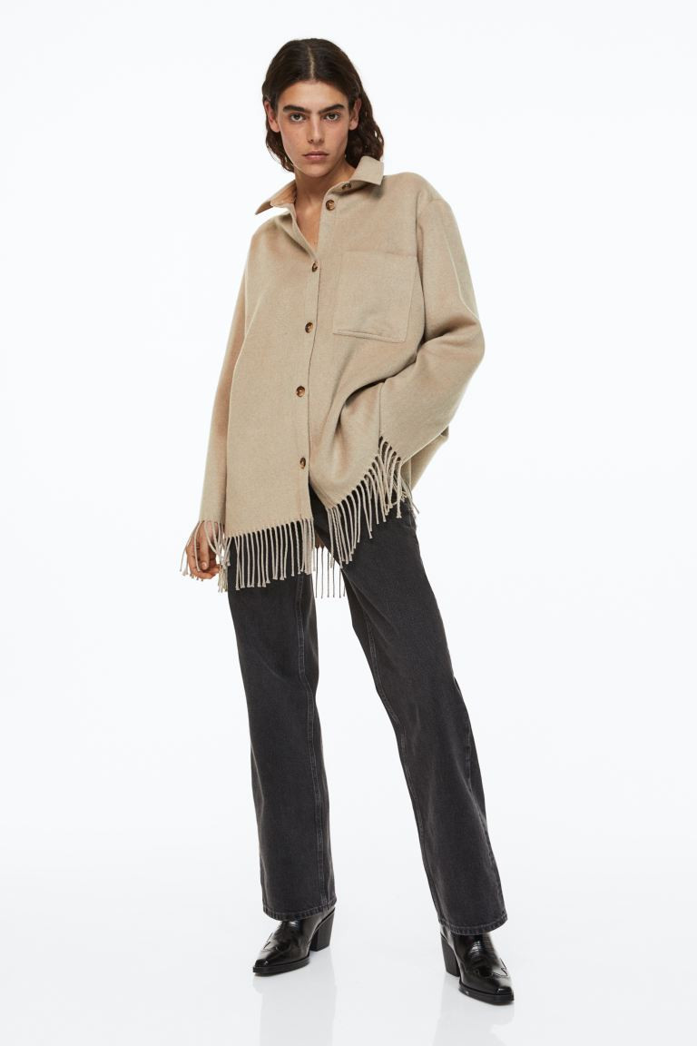 Fringe-trimmed Shacket | H&M (US + CA)
