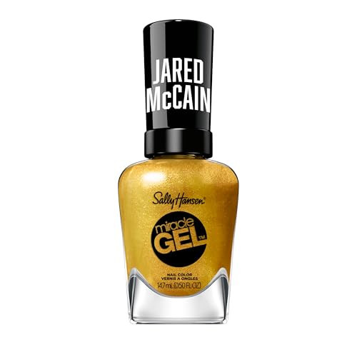 Sally Hansen Miracle Gel™ x Jared McCain, GOAT Gold, Long Lasting, Gel-Like Formula, No UV Lamp Needed, Gold Nail Polish | Amazon (US)