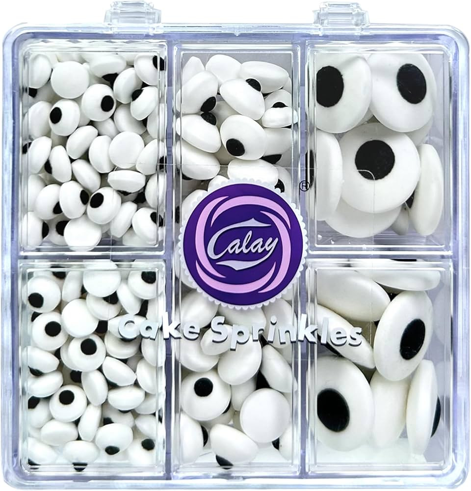 Edible Candy Eyes Sprinkles for Cake Decorating 4.58oz, Halloween Eyeball Sprinkles for Cookie Ba... | Amazon (US)