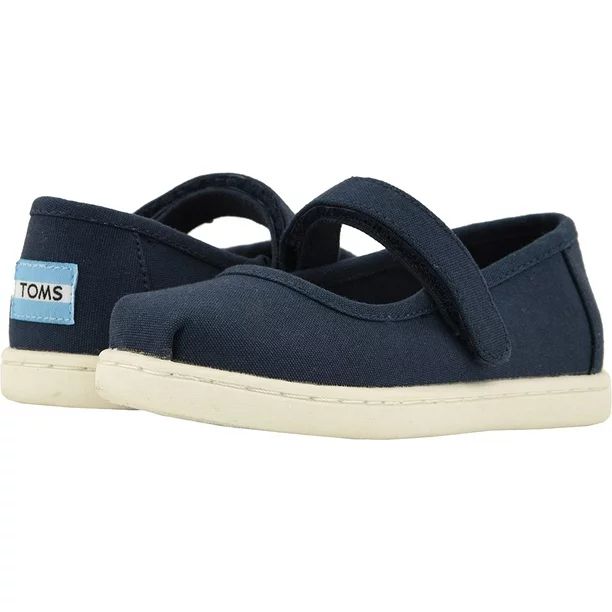 TOMS Silver Iridescent Glimmer Tiny Mary Jane Flat 10011521 - Walmart.com | Walmart (US)