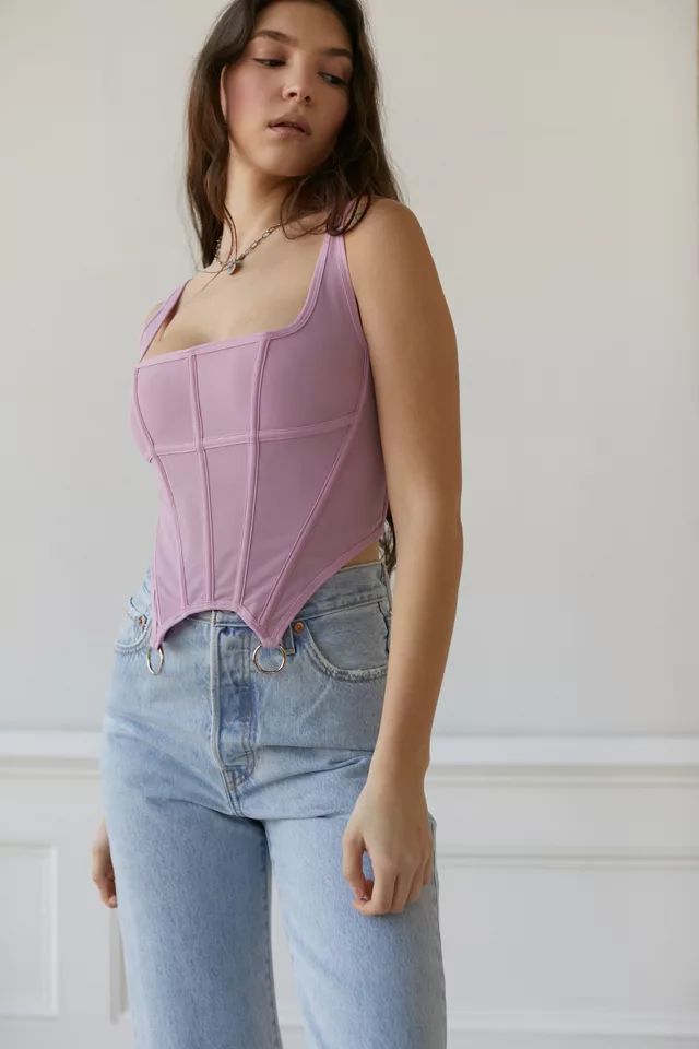 Out From Under Modern Mesh Ring Corset | Urban Outfitters (US and RoW)