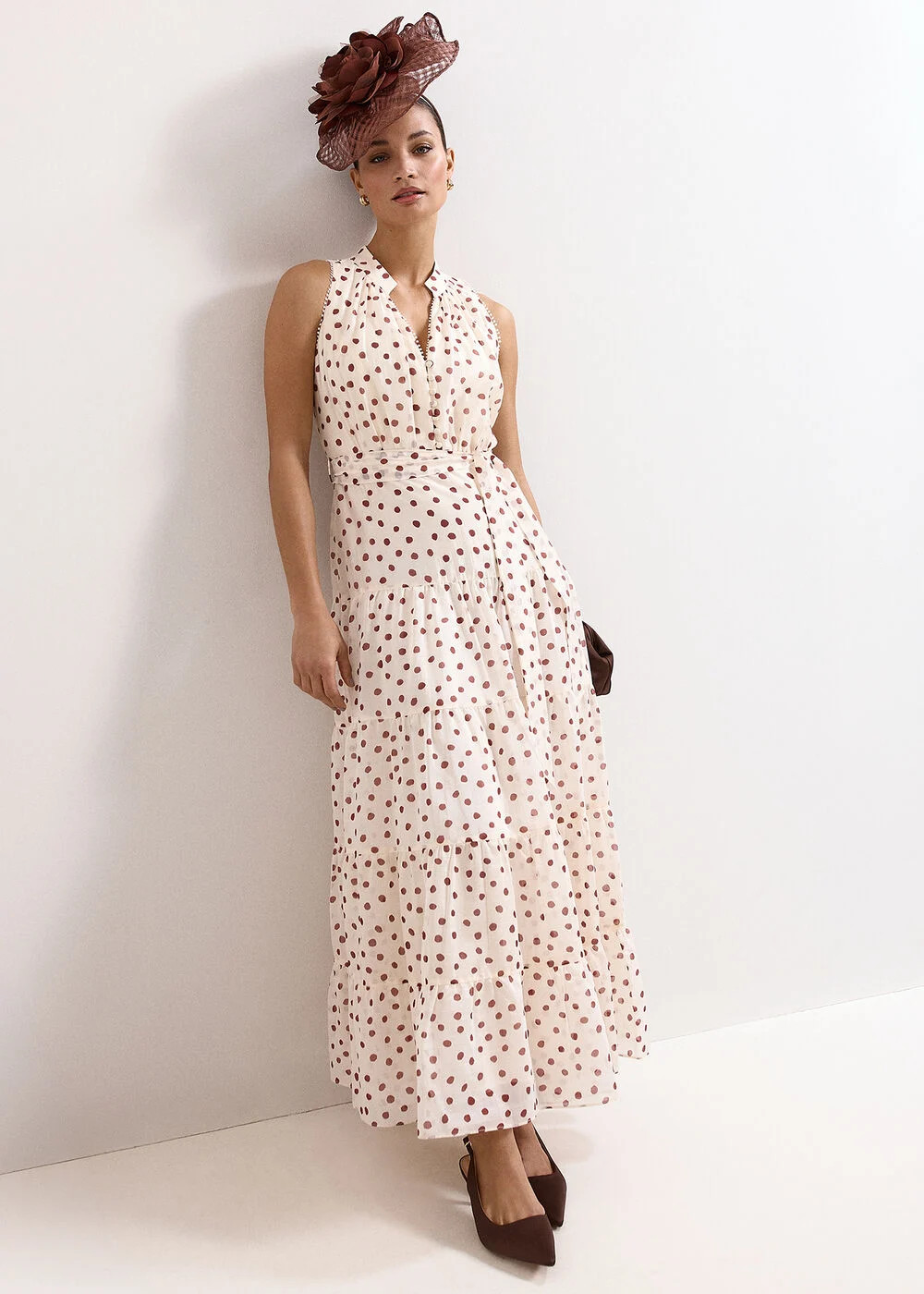Nita Polka Dot Maxi Dress | Phase Eight UK | | Phase Eight