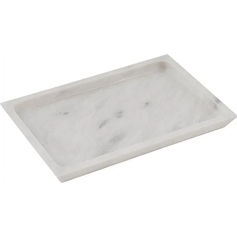 Radicaln Marble Serving Tray White 12"x8" Inch natural Rectangle Home and Kitchen Tray for Kitche... | Walmart (US)