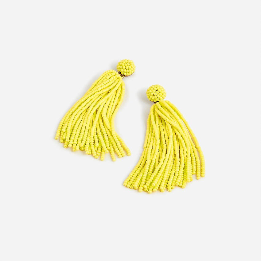 Beaded tassel earrings | J. Crew US