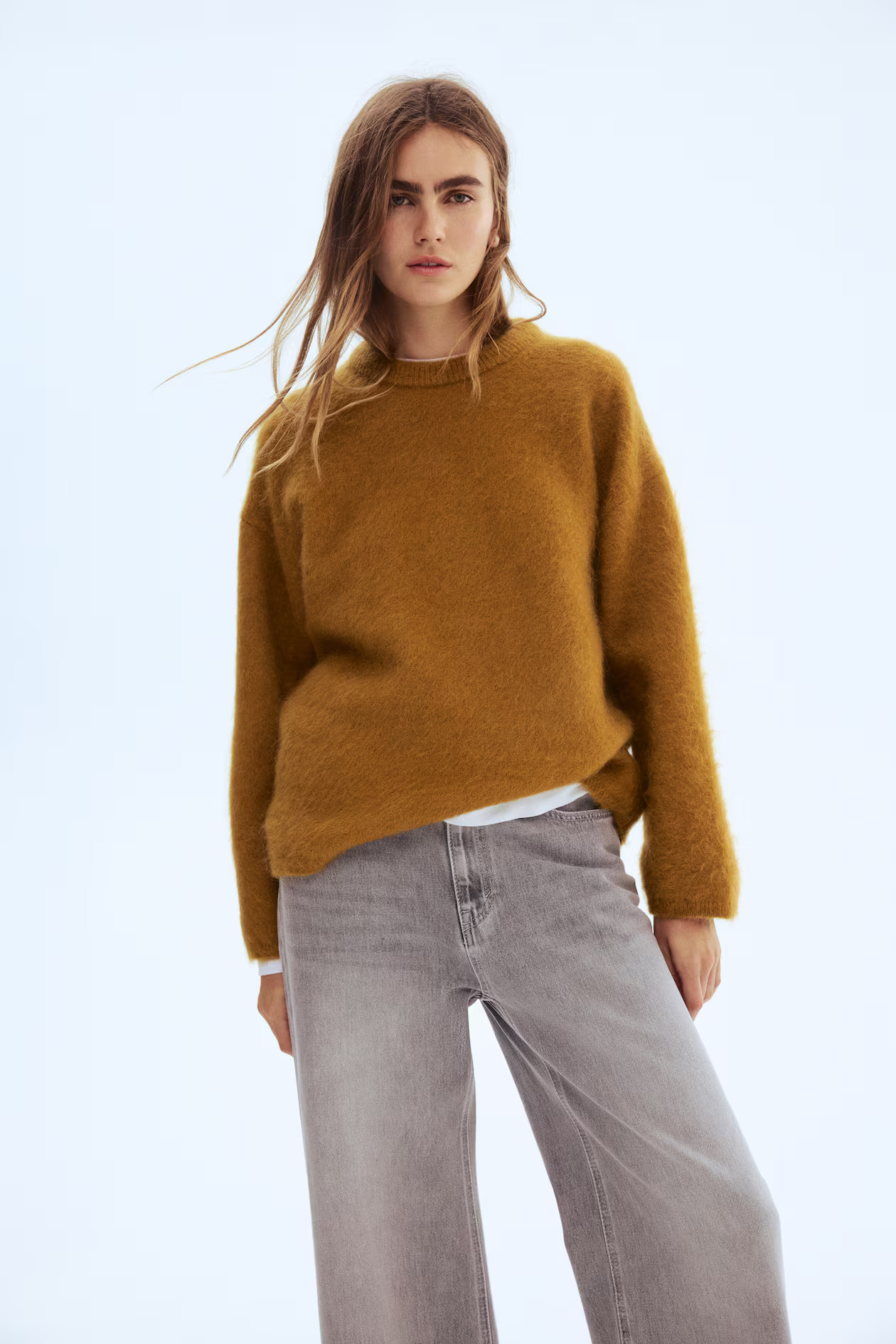 Oversized Mohair-Blend Sweater | H&M (US + CA)