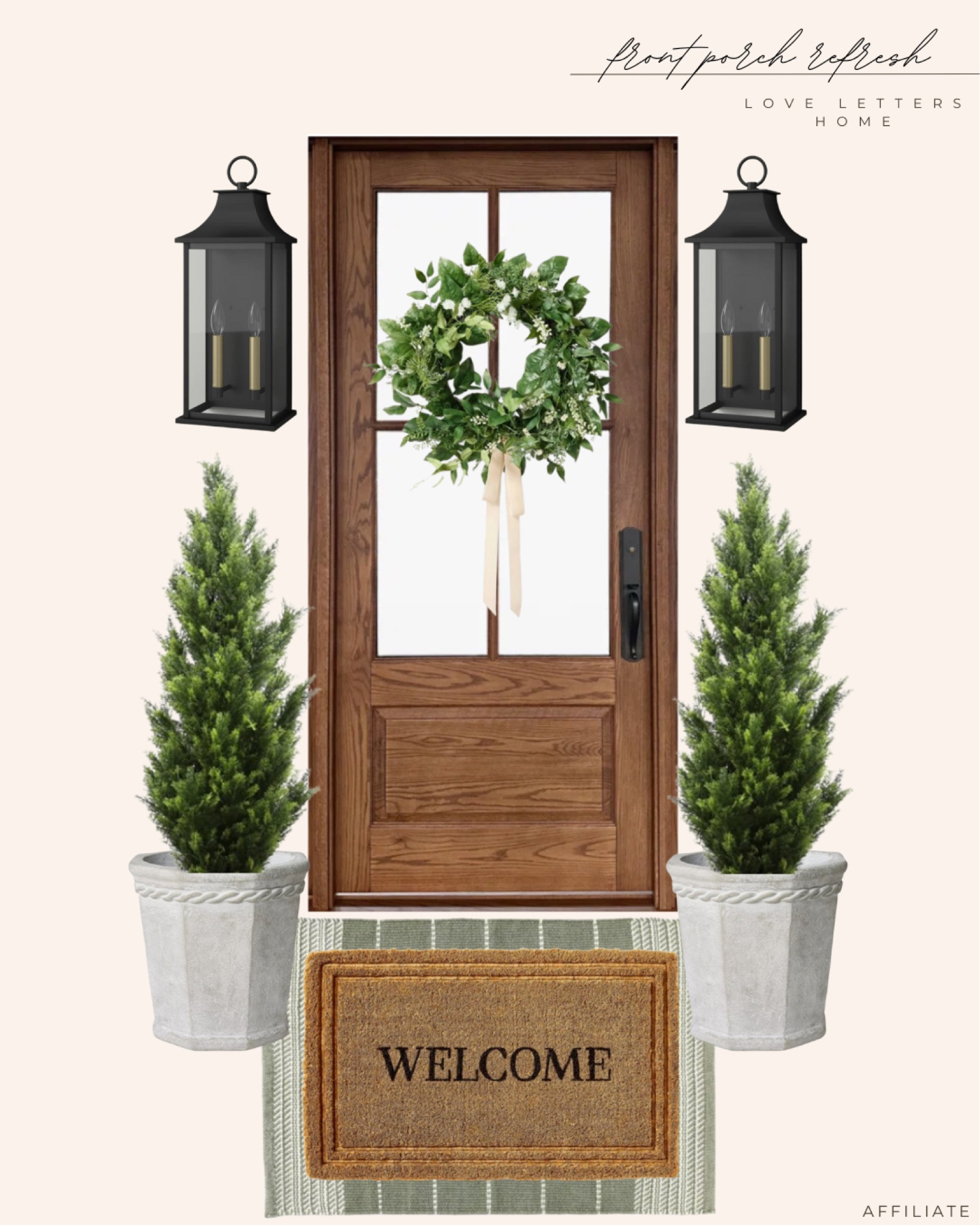 Front porch refresh to transition from winter to spring 🤍

New arrivals at Target 

#LTKHome #LTKFindsUnder50