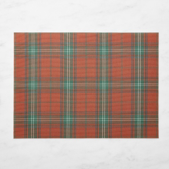 Chilewich Basketweave Rectangular Tartan Placemats | Williams-Sonoma