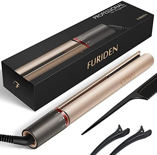 FURIDEN Hair Straightener, Flat Iron Hair Straightener, Hair Straightener and Curler 2 in 1, Flat... | Amazon (US)