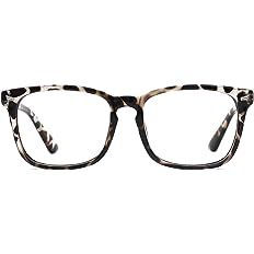 TIJN Blue Light Blocking Glasses for Women Men Clear Frame Square Nerd Eyeglasses Anti Blue Ray C... | Amazon (US)