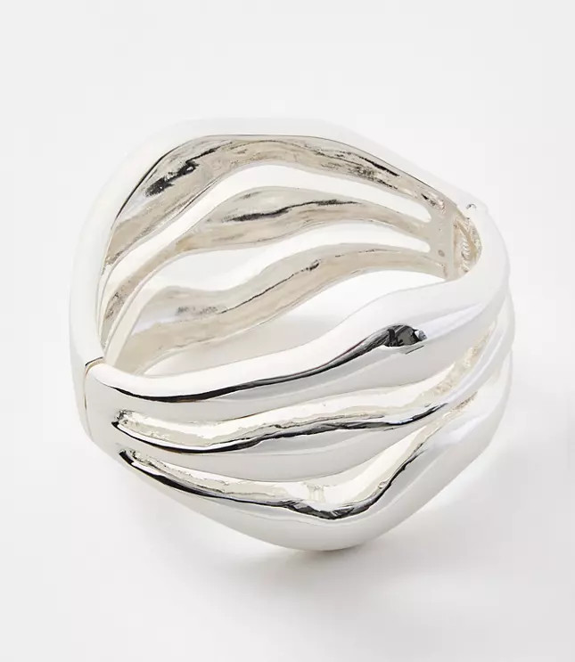 Sculpted Metallic Cuff Bracelet | LOFT