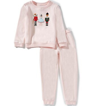Little Girls Nutcracker Sweatshirt & Pants Set | Dillard's