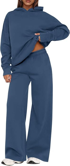 Oversized Hoodies & Baggy Wide Leg Sweatpants,Casual Sweat Set,Workout Tracksuit,Airport Travel O... | Amazon (US)