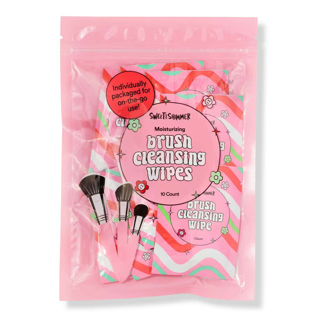 Sweet & Shimmer Makeup Brush Cleaning Wipes | Ulta