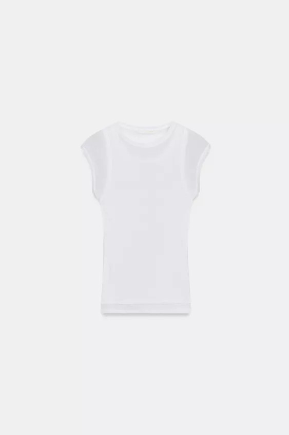 DOUBLE EFFECT SUPIMA® T-SHIRT | Zara UK