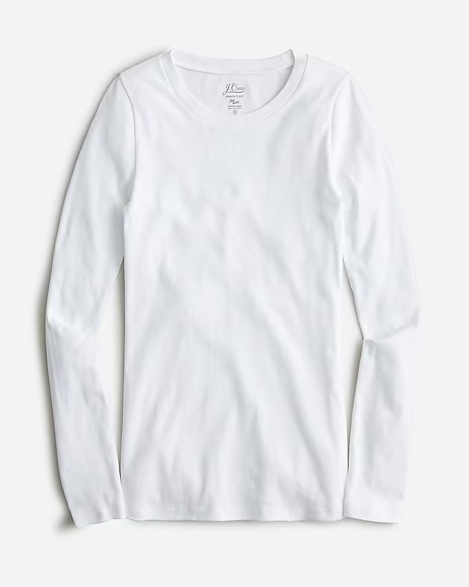 Perfect-fit long-sleeve crewneck T-shirt | J.Crew US