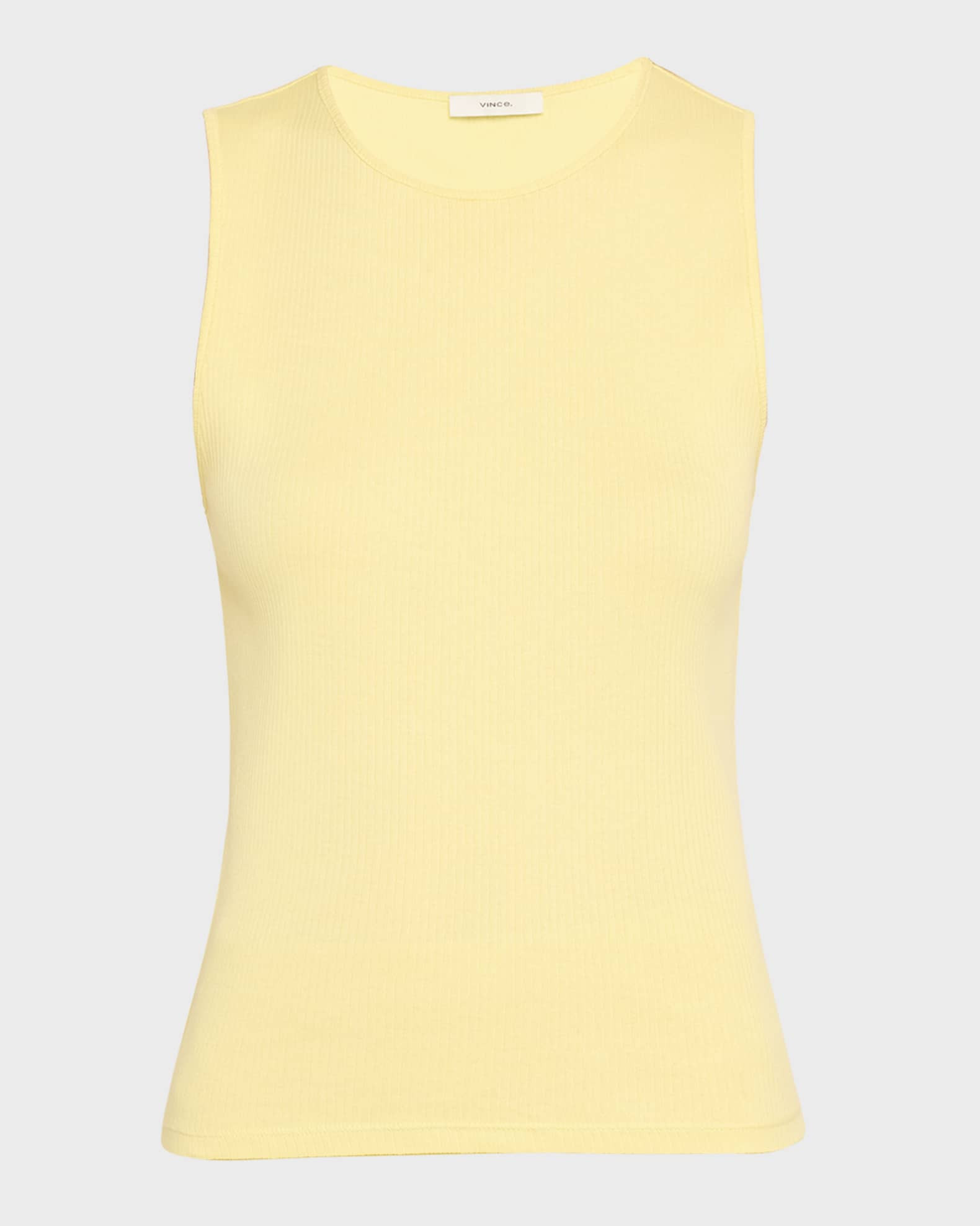 Vince Cotton Rib Shell Top | Neiman Marcus