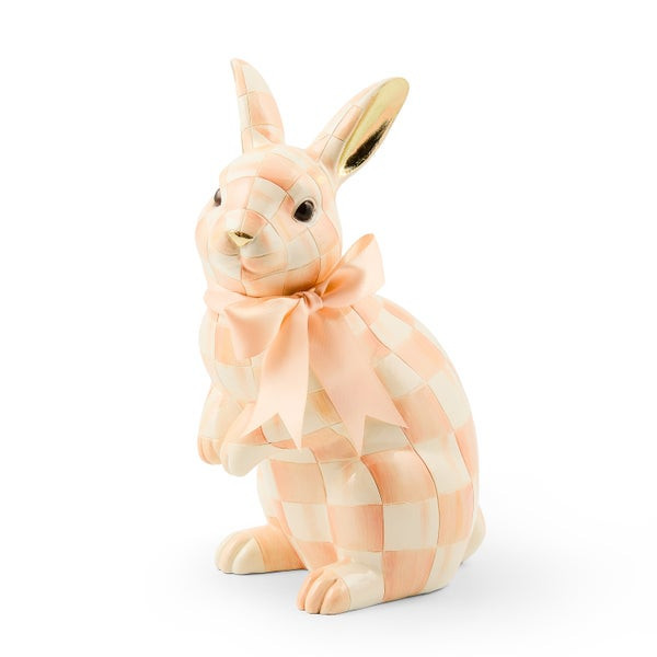 MacKenzie-Childs Coral Check Duchess Bunny | MacKenzie-Childs