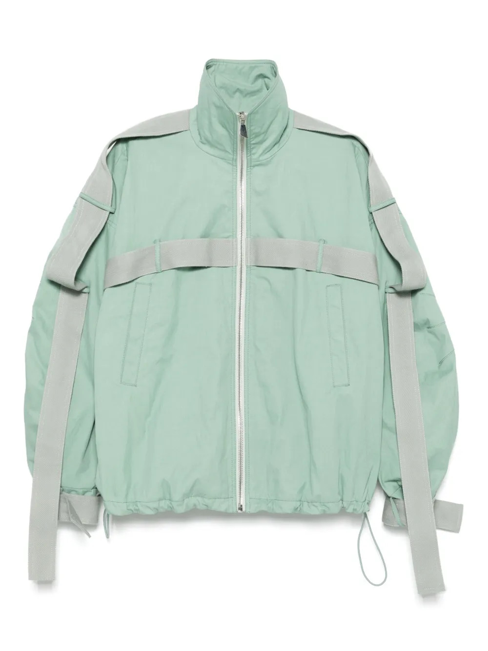 strap-detailing bomber jacket | Farfetch Global