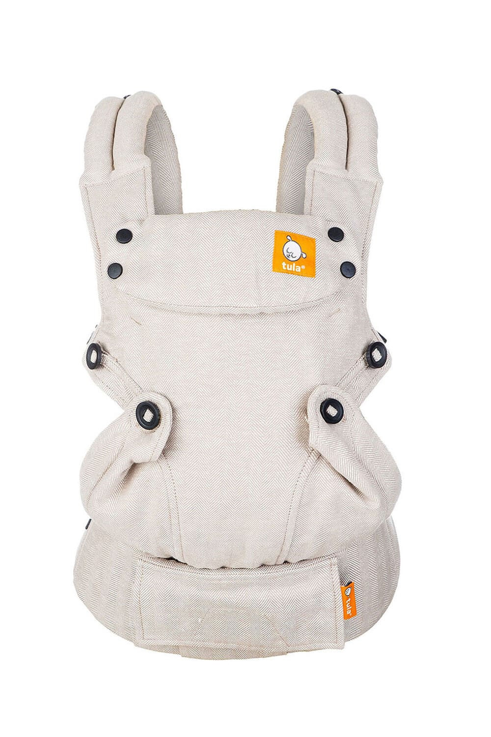 Linen Explore Baby Carrier in Sand Tan - Baby Tula Linen Collection | Baby Tula