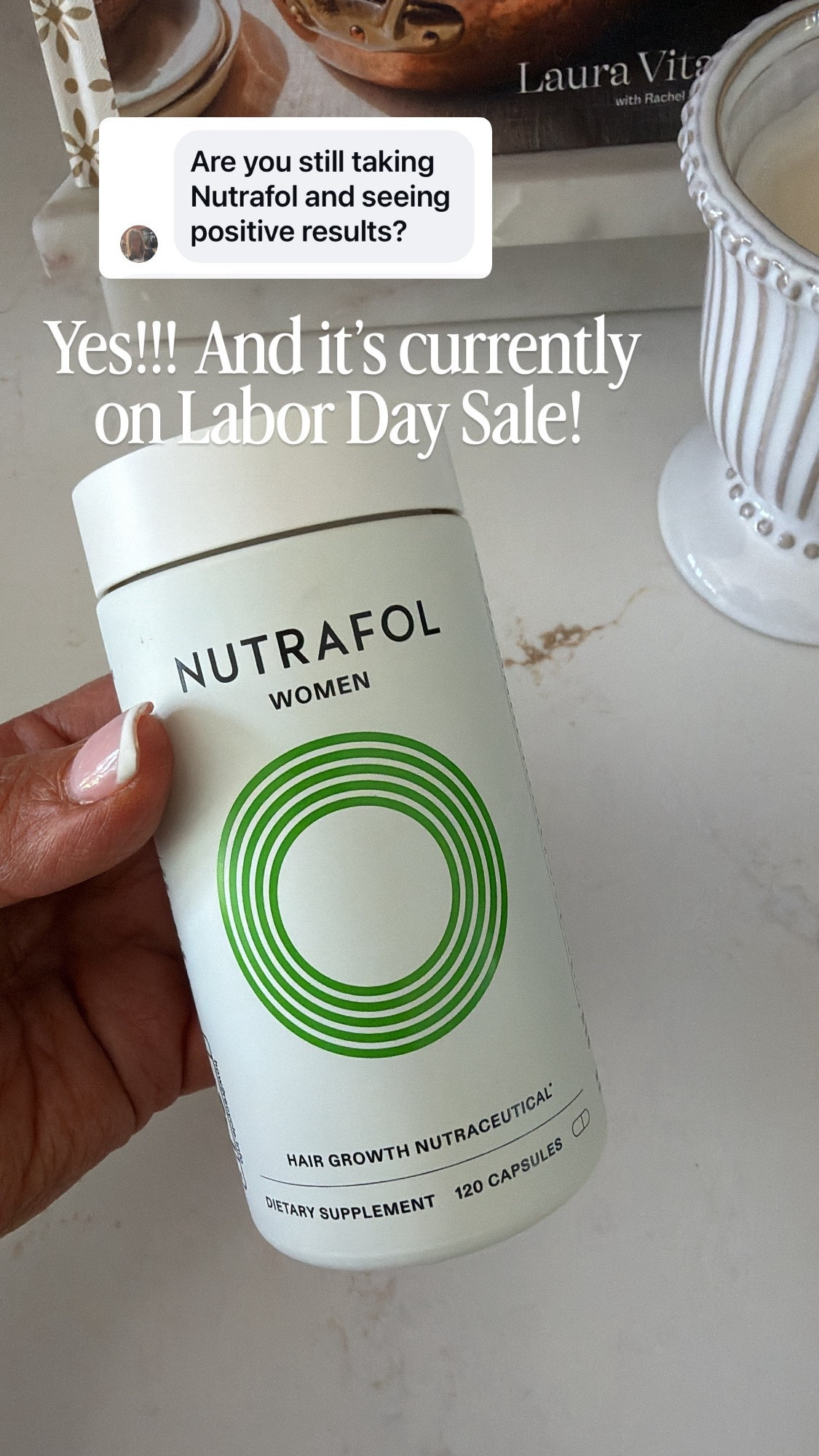 I’ve been taking @Nutrafol for almost a year now and it’s made such a huge difference, my Hair Stylist mentions it every visit! 

#sponsored￼￼

#LTKmomlife #LTKOver40 #LTKSaleAlert