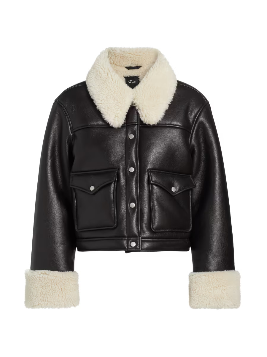 Rails Imani Faux-Leather Jacket | Saks Fifth Avenue | Saks Fifth Avenue