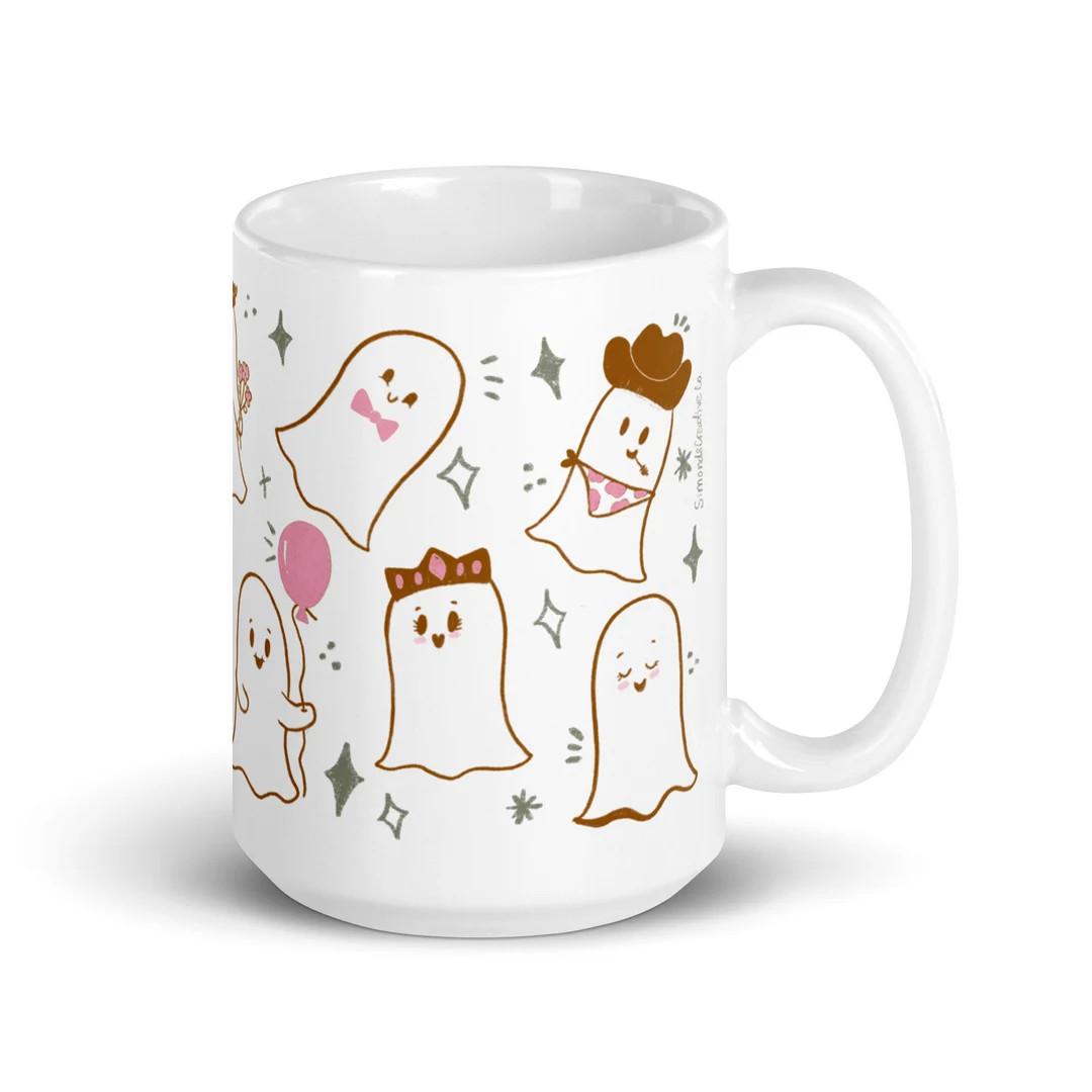 Ghost Mug, Fall Mug, Cute Ghost Mug Decor, Halloween Ghost Coffee Mug - Etsy | Etsy (US)