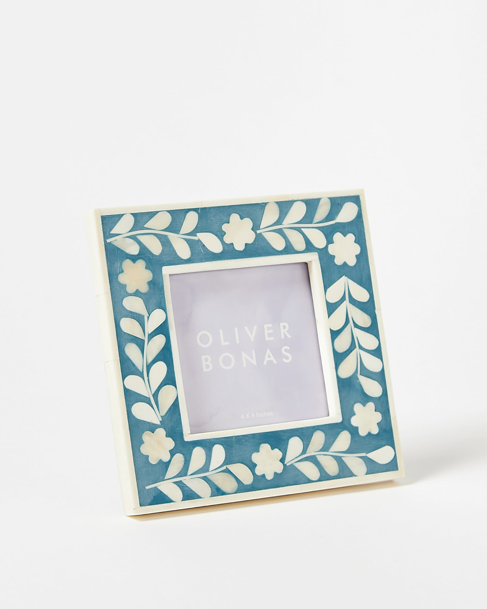 Ivy Blue Square Photo Frame 4x4" | Oliver Bonas | Oliver Bonas (Global)