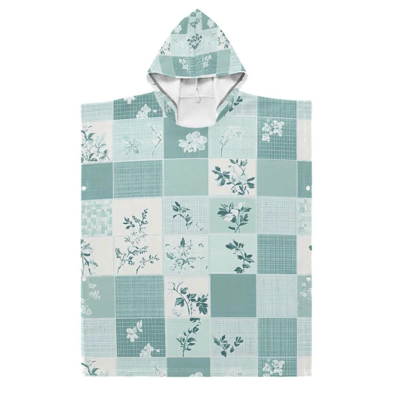 Kid Hooded Beach Towel Bath Poncho Towels Soft Absorbent Quick Dry for Boy Girl Vintage Floral an... | Walmart (US)