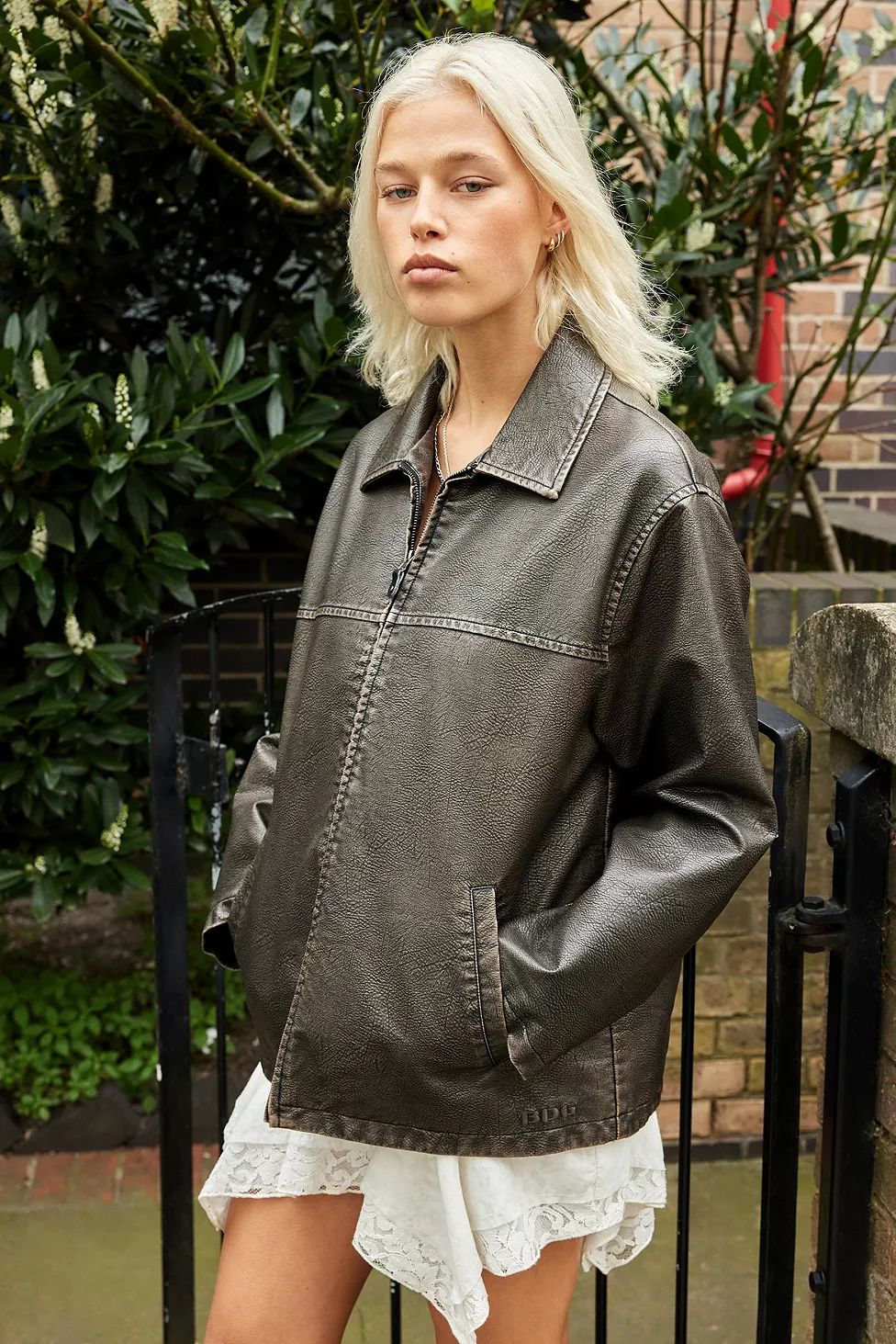 BDG Dex Detroit Brown Faux Leather Workwear Jacket | Urban Outfitters (EU)