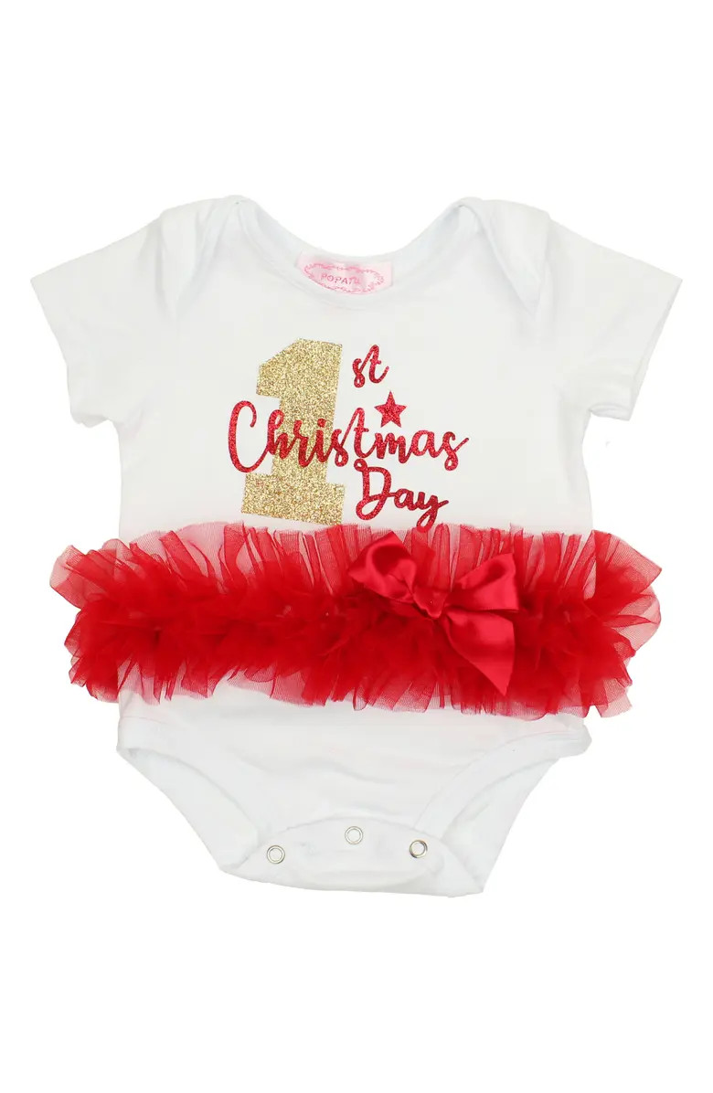 First Christmas Day Tutu Bodysuit | Nordstrom Rack