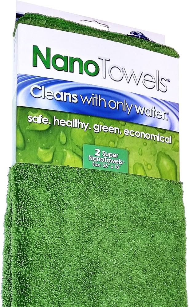 Nano Towels Supersized - The Breakthrough Fabric That Replaces Paper Towels and Toxic Chemical Cl... | Amazon (US)