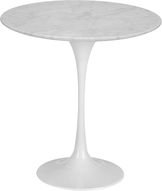 Poly and Bark Daisy 20” Marble Side Table in White Base | Amazon (US)